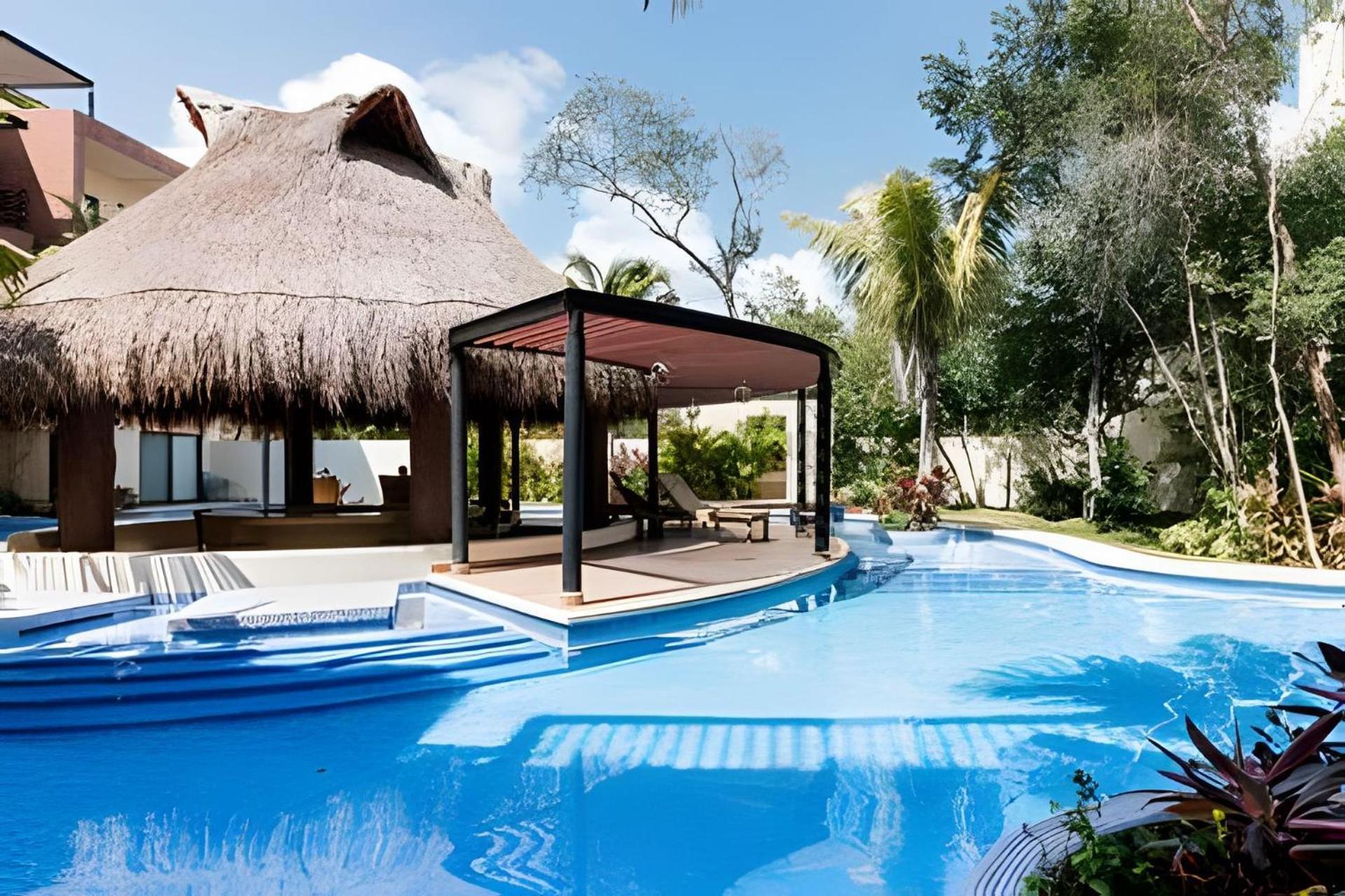 Casa De Lujo Ka'An Maya Acceso Swimup A La Piscina 图卢姆 外观 照片