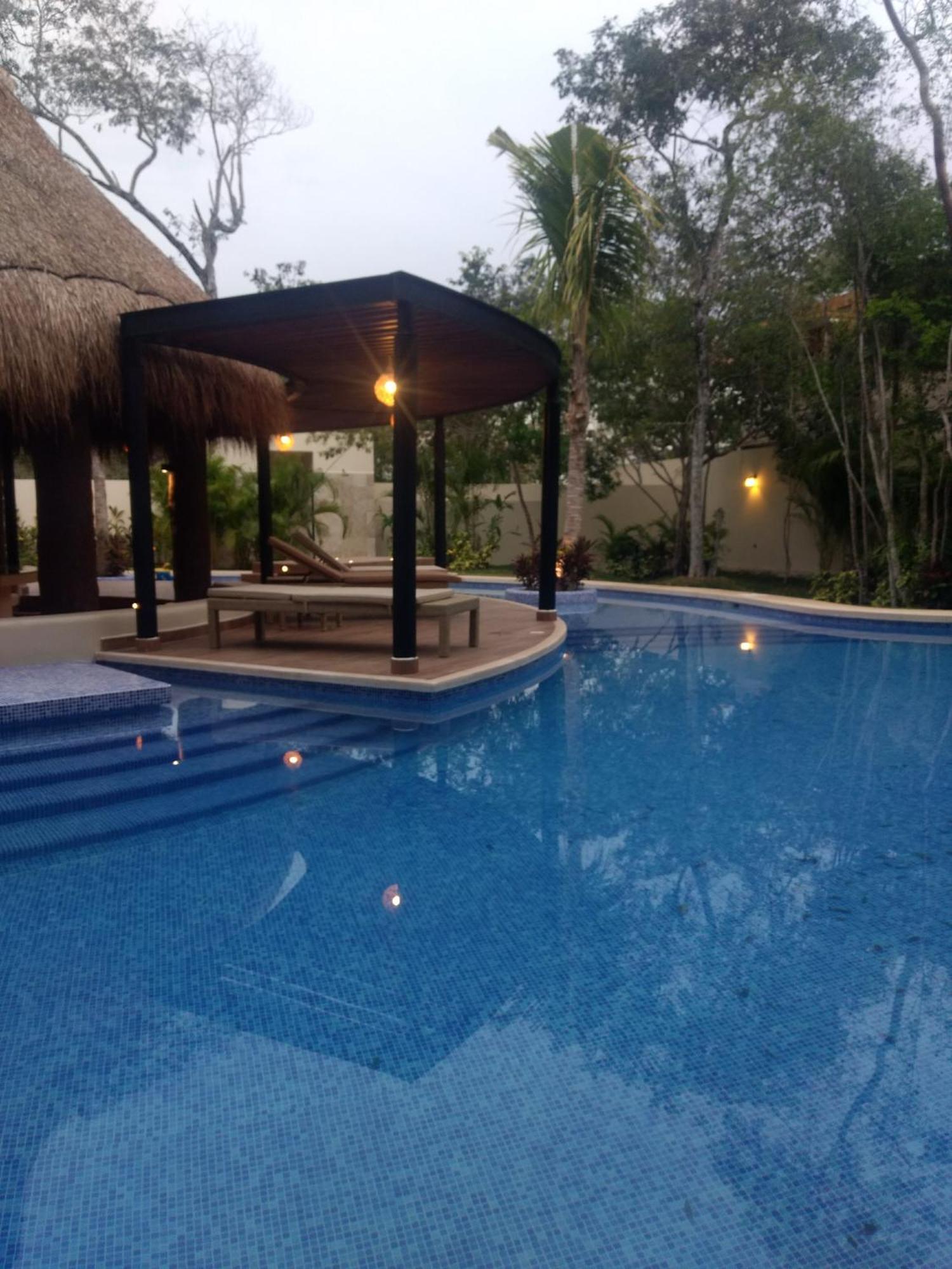 Casa De Lujo Ka'An Maya Acceso Swimup A La Piscina 图卢姆 外观 照片